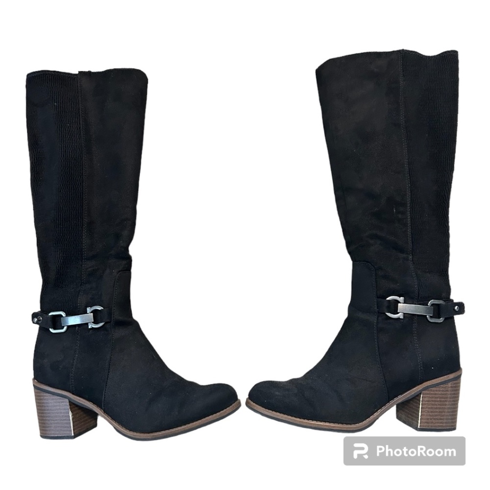 Sonoma Schnauzer heeled boot, women’s 7.5, black
